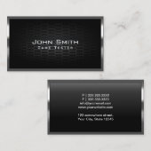 Dunkle Metal Cells Game Testing Business Card Visitenkarte (Vorne/Hinten)