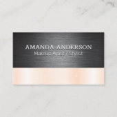 Dunkle Metallic Textur | Sparkle Visitenkarte (Vorderseite)