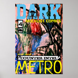DUNKLE METRO-GEGENAUFKLÄRUNG POSTER