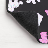 Dunkle Miezekatze-Plätzchen Mousepad (Ecke)