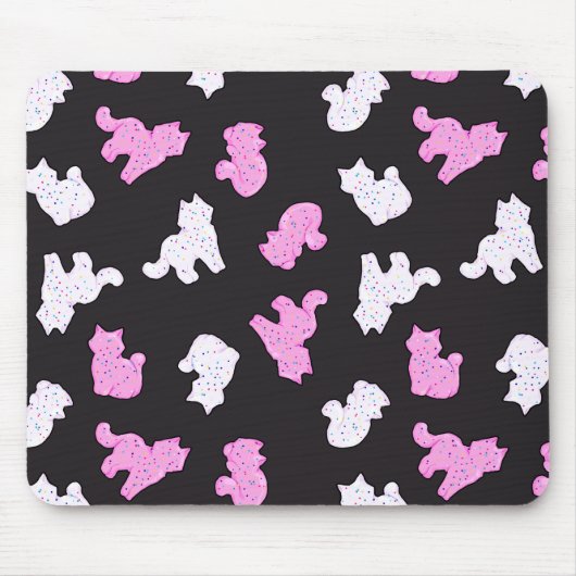 Dunkle Miezekatze-Plätzchen Mousepad (Vorne)