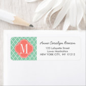 Dunkle Minze marokkanische Fliesen Gitter Personal (Insitu)