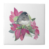 Dunkle Mit Augen Junco Bird Keramik Tile Fliese (Vorderseite)