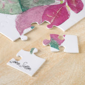 Dunkle Mit Augen Junco Bird Wasserfarbe Kunst Jigs Puzzle (Seite)