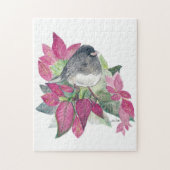 Dunkle Mit Augen Junco Bird Wasserfarbe Kunst Jigs Puzzle (Vertikal)