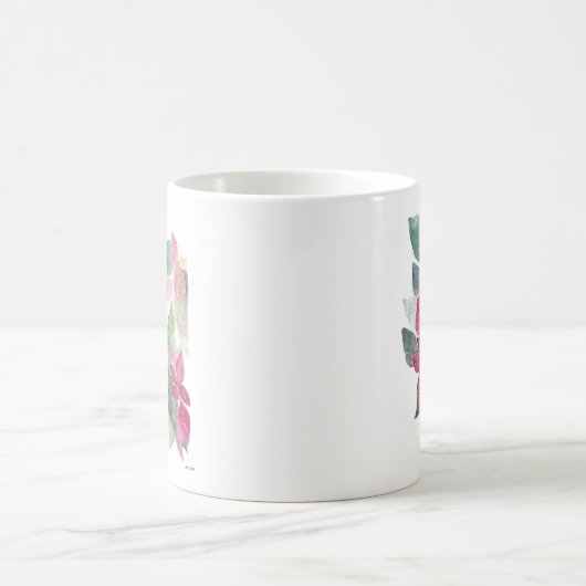 Dunkle Mit Augen Junco Bird Wasserfarbe Tasse Kaff (Mittel)