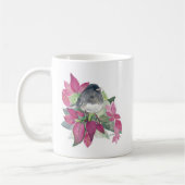 Dunkle Mit Augen Junco Bird Wasserfarbe Tasse Kaff (Links)