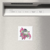 Dunkle Mit Augen Junco Bird Wasserfarbenmagazin Magnet (In Situ (Geschirrspüler))