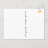 Dunkle mit Augen Susan mit Perlschmetterling Postkarte (Rückseite)