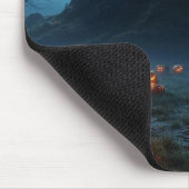 Dunkle, mittelalterliche Burg, Fledermäuse und Kür Mousepad (Ecke)