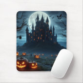 Dunkle, mittelalterliche Burg, Fledermäuse und Kür Mousepad (Mit Mouse)