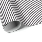 Dunkle Mitternachts-Pflaume dünn gestreift Geschenkpapier (Rolleneckpunkt)