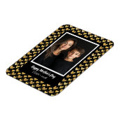 Dunkle Mode Imitate Golden Foil Herz Muttertag Magnet (Linke Seite)