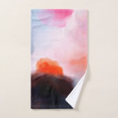 Dunkle moderne Wasserfarbe Abstrakt Badhandtuch Set (Handtuch)