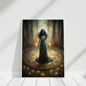 Dunkle Mondhupe - Ritual Circle Wall Poster