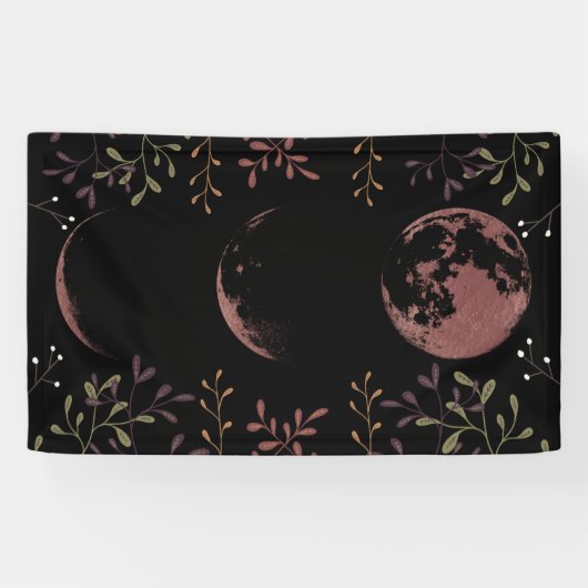 Dunkle Mondphasen Banner (Horizontal)