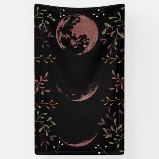 Dunkle Mondphasen Banner (Vertikal)