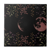 Dunkle Mondphasen Fliese (Vorderseite)