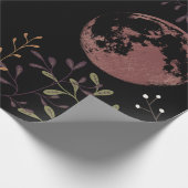 Dunkle Mondphasen Geschenkpapier (Ecke)