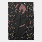 Dunkle Mondphasen Geschirrtuch (Vertikal)
