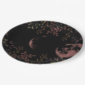 Dunkle Mondphasen Pappteller (Schrägansicht)