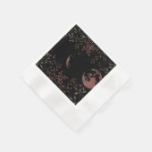 Dunkle Mondphasen Serviette (Ecke)