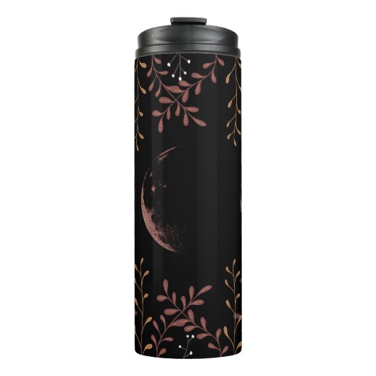 Dunkle Mondphasen Thermosbecher (Vorderseite)