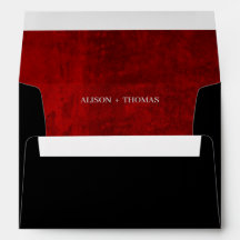 Dunkle Moody Black Red mit Kratzern Hochzeit