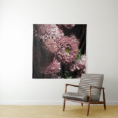 Dunkle Moody Botanicals: rosa Aster Wandteppich (Beispiel (Horizontal))