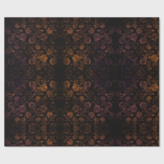 Dunkle Moody Halloween Herbst Geschenkpapier (Flach)