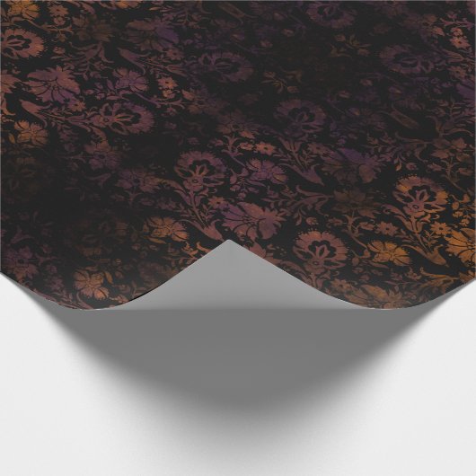 Dunkle Moody Halloween Herbst Geschenkpapier (Ecke)