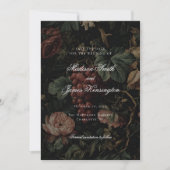 Dunkle Moody Herbst Weinberg Hochzeit Save The Date (Vorderseite)