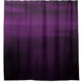 Dunkle Moody Lila Plum Moderne Aquarellfarben Duschvorhang (Vorderseite)