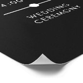 Dunkle Moody Minimal Aquamarine Moth Order of Even Poster (Ecke)