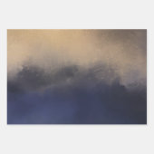 Dunkle Moody Moderne Kunst Landschaft Szene Geschenkpapier Set (Vorderseite)