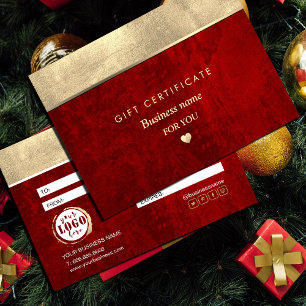 Dunkle Moody Red mit Kratzer und Gold Foil Herz