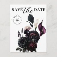 Dunkle Moody Romantische Blumenhochzeit retten das