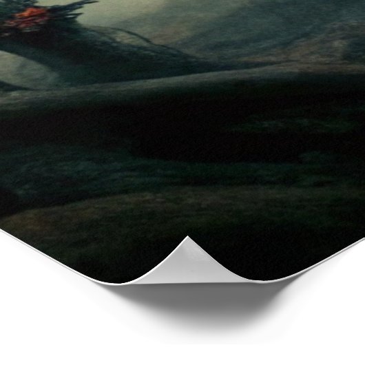 Dunkle Moon Hexe - Forest Queen Wall Art Poster (Ecke)