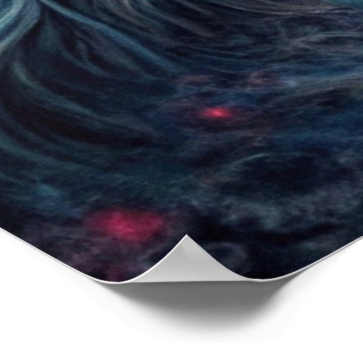 Dunkle Moon Hexe - Geist ruft Ritual Poster (Ecke)