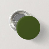 Dunkle Moosfarbe Grün Solid Farbe Button (Vorne & Hinten)