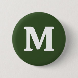 Dunkle Moosfarbe Grün Solid Farbe Button