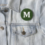 Dunkle Moosfarbe Grün Solid Farbe Button (Beispiel)