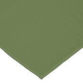 Dunkle Moosfarbe Grün Solid Farbe Kurzer Tischläufer (Ecke)
