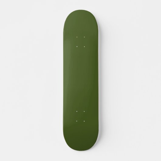 Dunkle Moosfarbe Grün Solid Farbe Skateboard (Vorne)