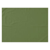 Dunkle Moosfarbe Grün Solid Farbe Tischdecke (Vorderseite (Horizontal))