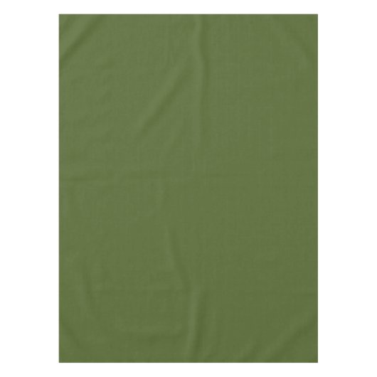 Dunkle Moosfarbe Grün Solid Farbe Tischdecke (Vorderseite)