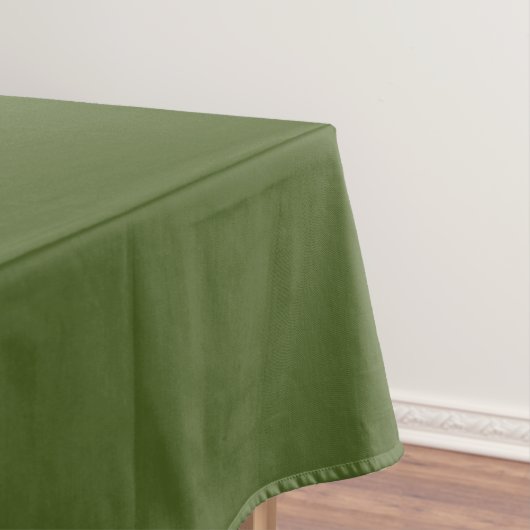 Dunkle Moosfarbe Grün Solid Farbe Tischdecke (Beispiel)