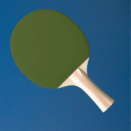 Dunkle Moosfarbe Grün Solid Farbe Tischtennis Schläger