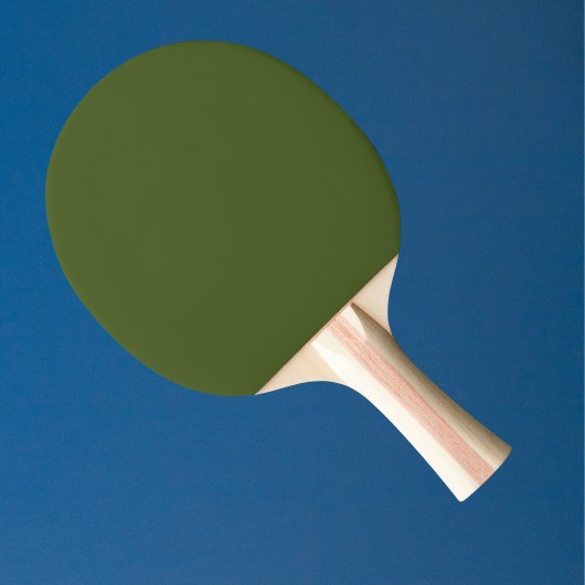 Dunkle Moosfarbe Grün Solid Farbe Tischtennis Schläger