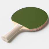 Dunkle Moosfarbe Grün Solid Farbe Tischtennis Schläger (Vorderseite)